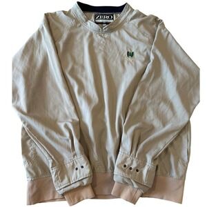 Zero‎ Restriction Pine Valley Golf Club Windshirt Pullover Jacket Beige XXL ZR